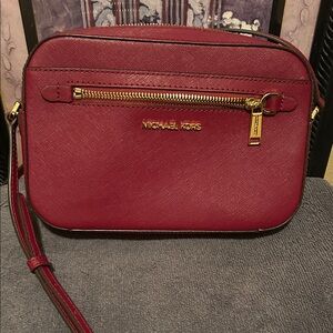 Michael Kors Burgundy Crossbody Bag